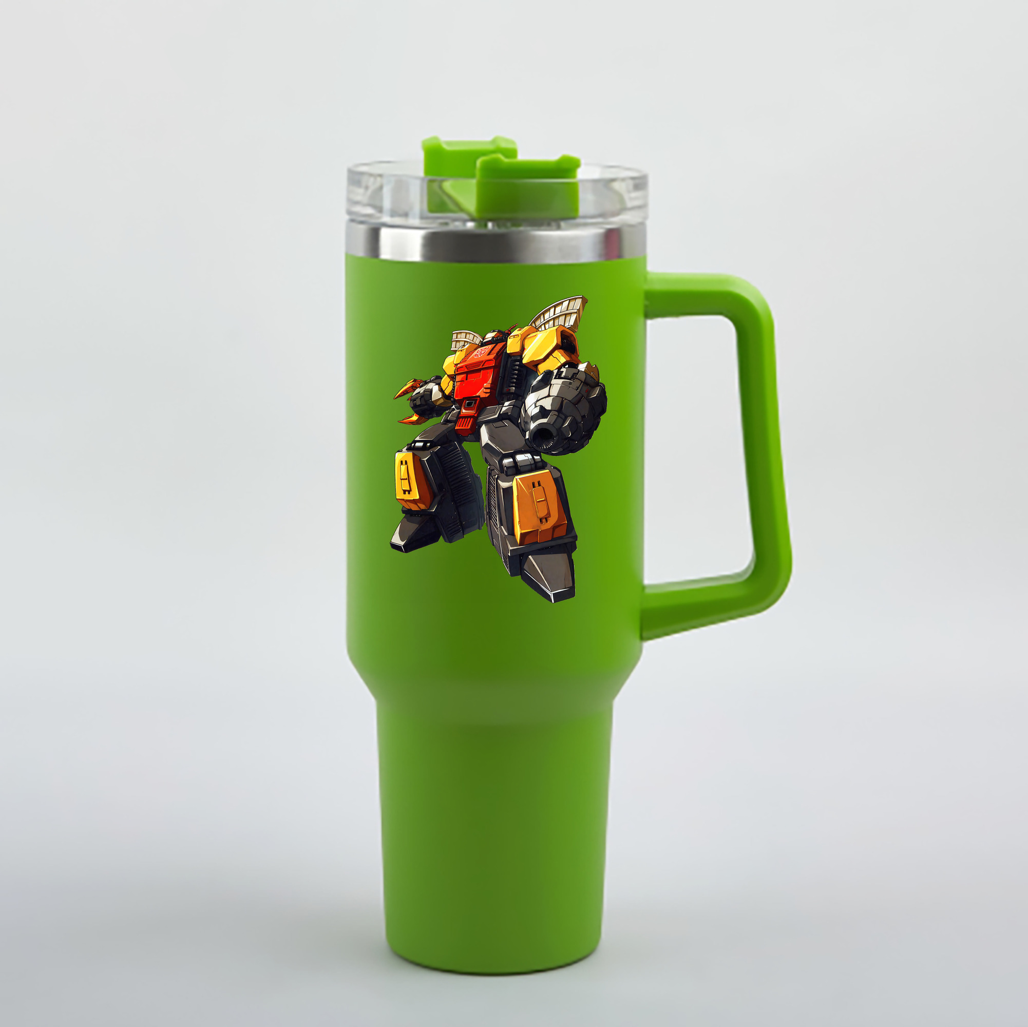 （画像用） Transformers トランスフォーマー 1200mL車用タンブラー - クリスタルステッカー（プラスチックストロー付き）